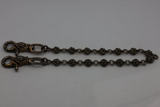 Chrome Hearts Fleur No. 2 Ball Wallet Chain Short Double Lobster Clasp | AVNTGRDNY NYC