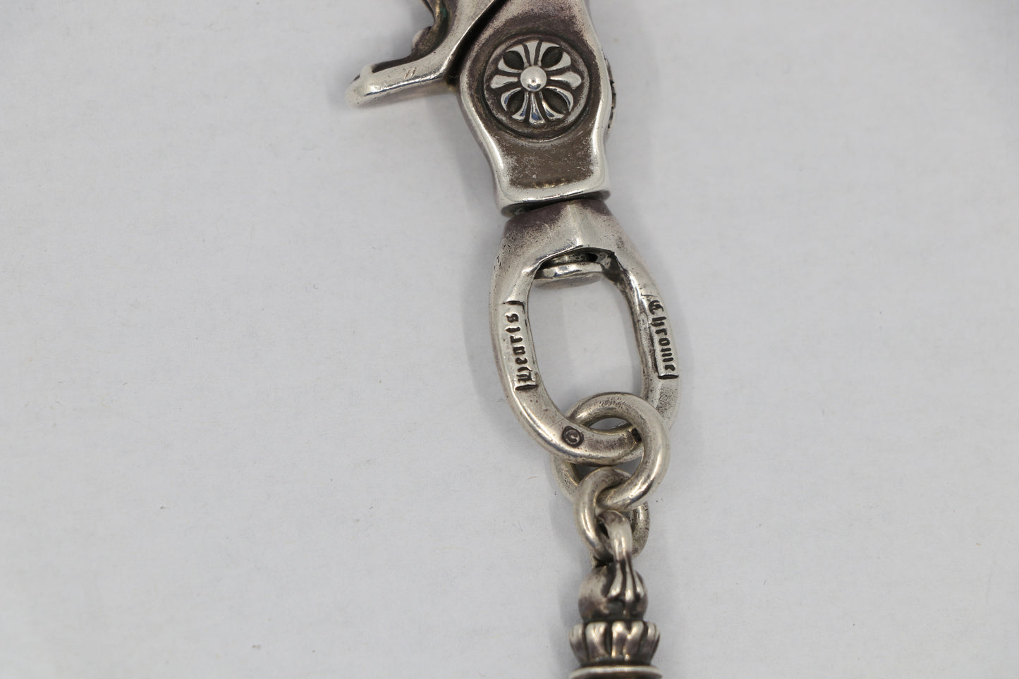 Chrome Hearts Barrell & Crossball Wallet Chain Silver| AVNTGRDNY NYC