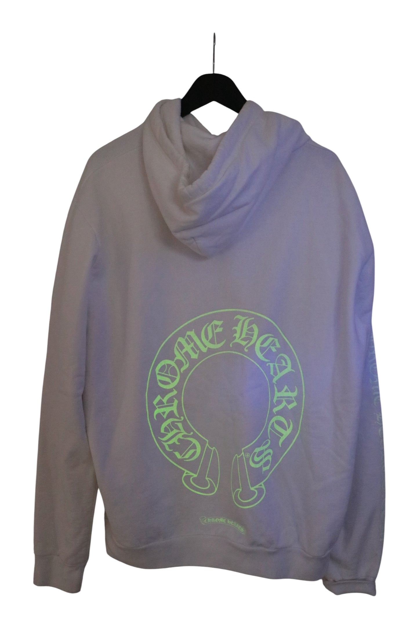 Chrome Hearts Online Exclusive Glow in the Dark Pullover Hoodie White Size M| AVNTGRDNY NYC