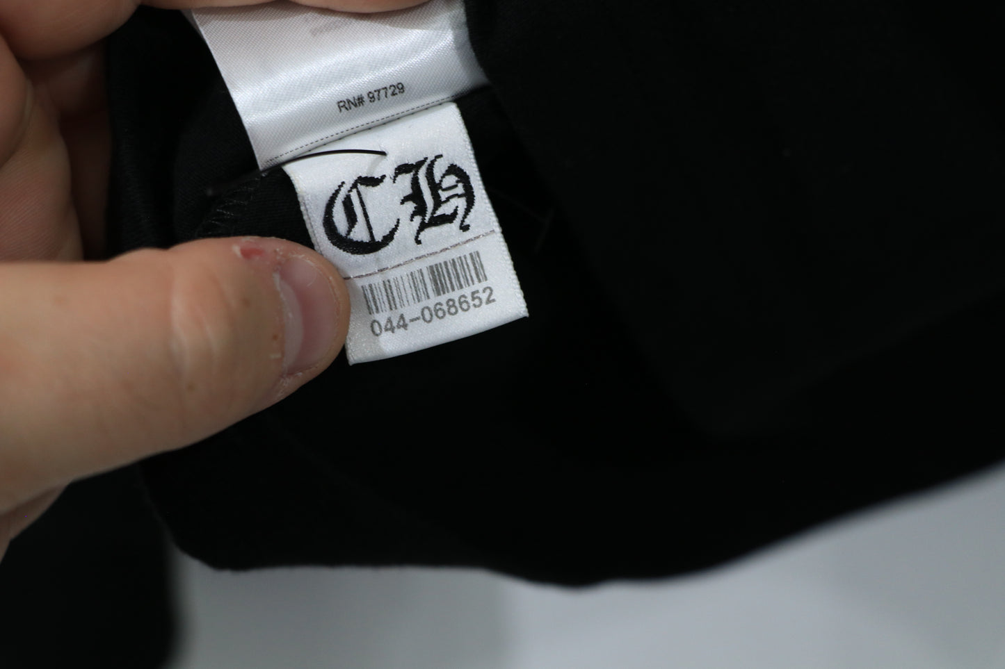 Chrome Hearts Neck Logo Long Sleeve Black Size Medium Cotton | AVNTGRDNY NYC