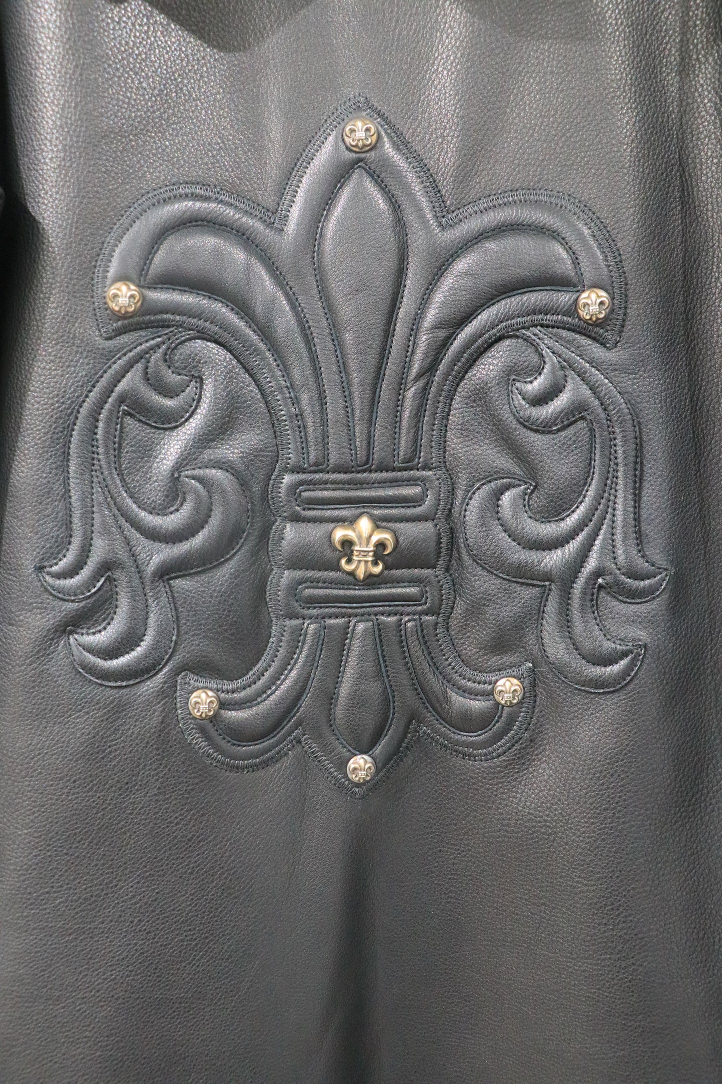 Chrome Hearts Hurricane Leather Trench Coat Black Size M | AVNTGRDNY NYC