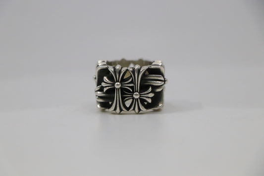 Chrome Hearts Square Cemetary Ring Size 4.5