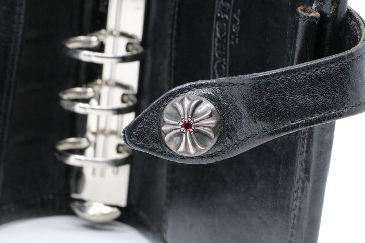 Chrome Hearts Leather Pocket Organizer w/ Ruby