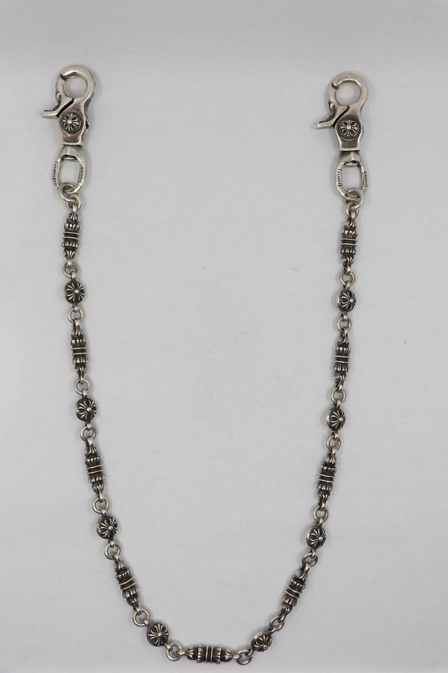Chrome Hearts Barrell & Crossball Wallet Chain Silver| AVNTGRDNY NYC