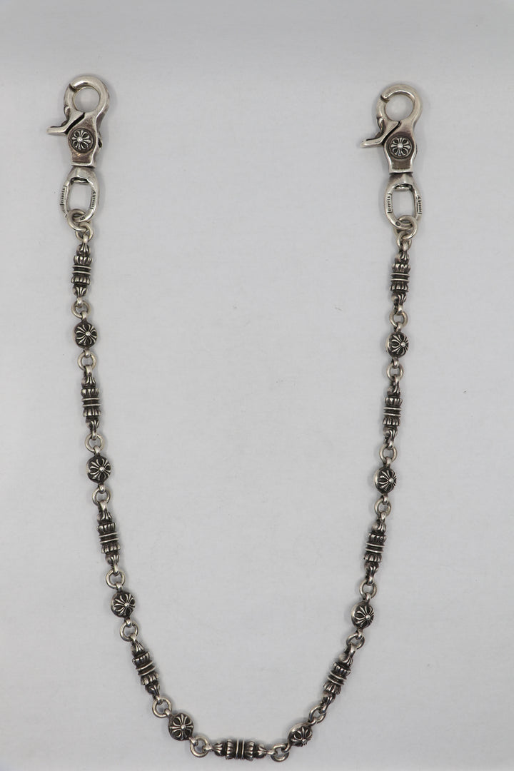 Chrome Hearts Barrell & Crossball Wallet Chain Silver| AVNTGRDNY NYC