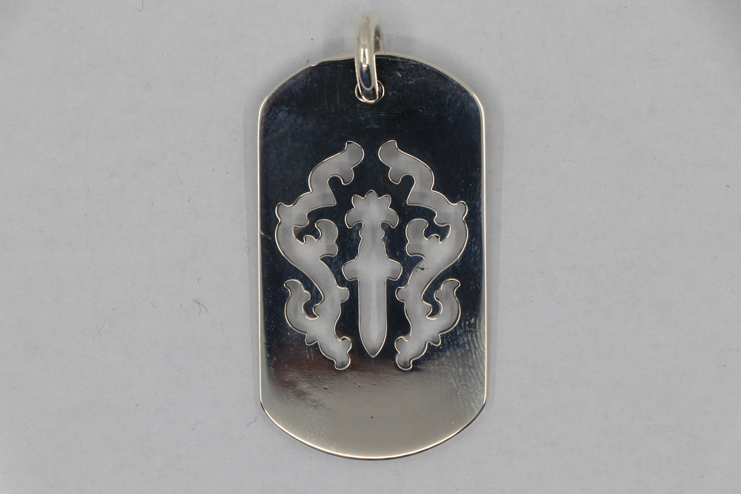 Chrome Hearts Vine Dagger Dog Tag Sterling Silver | AVNTGRDNY NYC