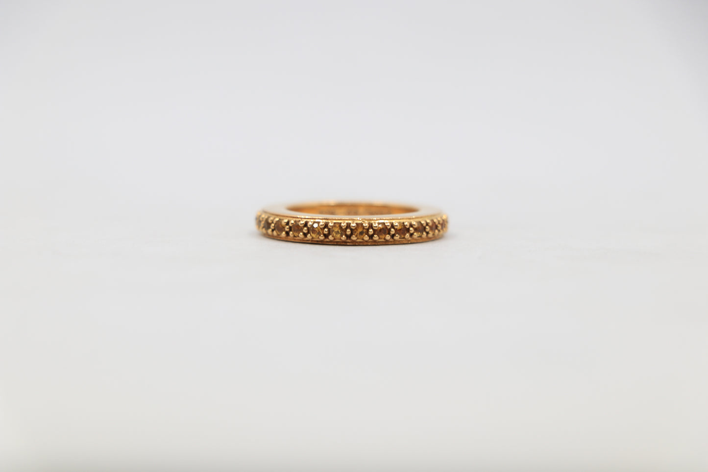 Chrome Hearts True Fucking Punk Ring Size 5.5 22K Gold with Yellow Sapphire| AVNTGRDNY NYC