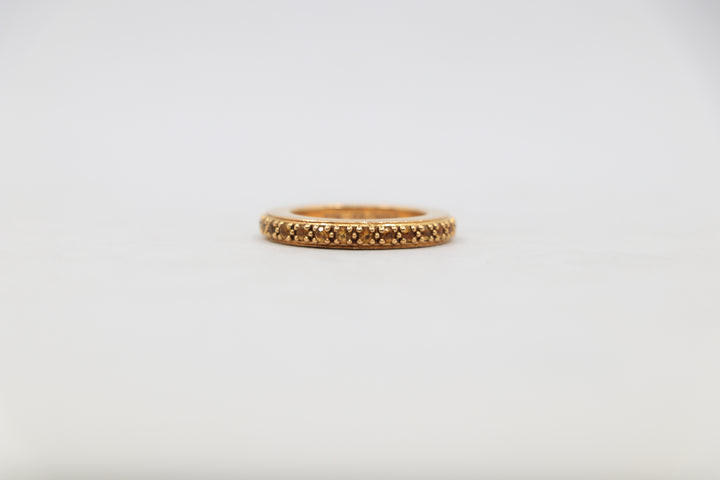 Chrome Hearts True Fucking Punk Ring Size 5.5 22K Gold with Yellow Sapphire| AVNTGRDNY NYC