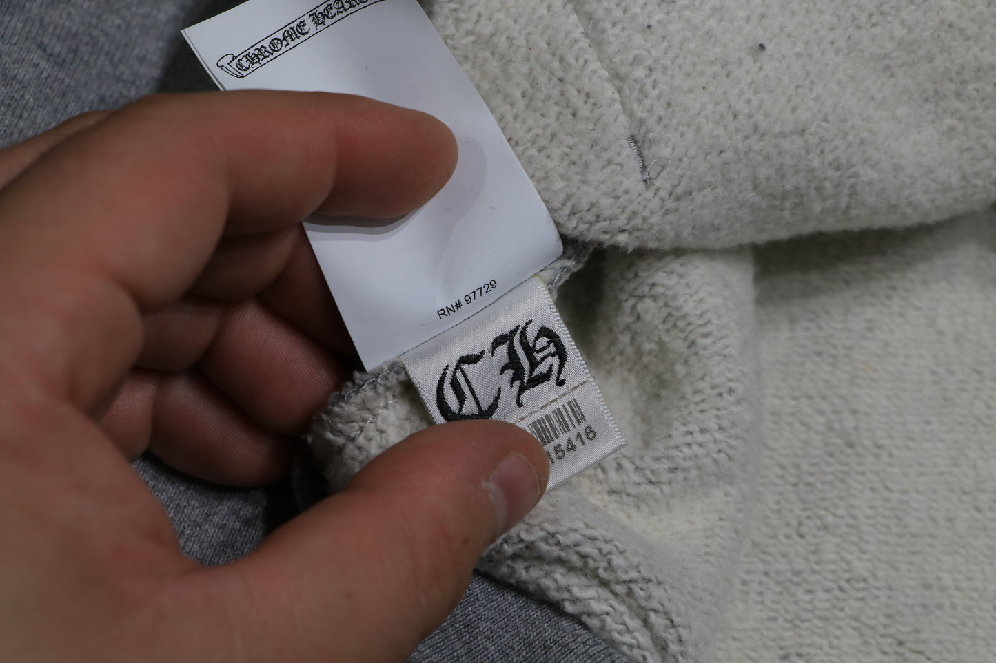 Chrome Hearts Paper Jam Hoodie Grey Size Small| AVNTGRDNY NYC