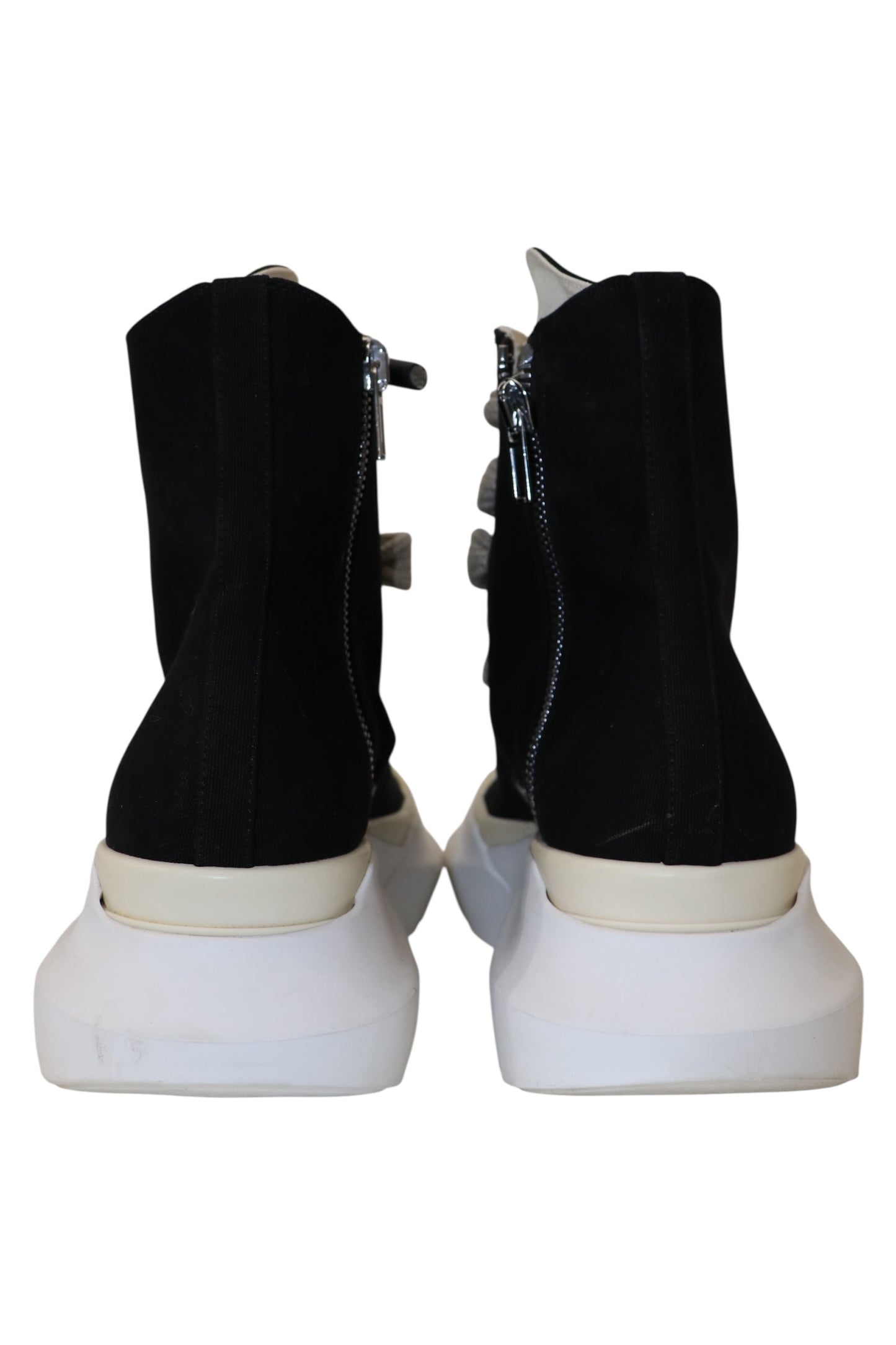 Rick Owens Black Jumbo Lace Abstract Sneaker Size 46