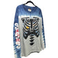 Fraction Los Angeles Leather Rib Cage Appliqué Harley Davidson Tie Dye Sturgis Longsleeve Size L | AVNTGRDNY NYC