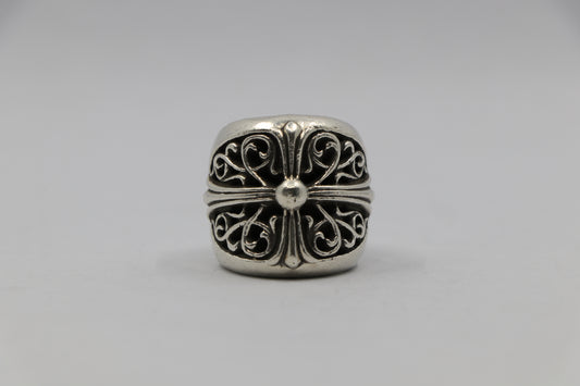 Chrome Hearts Oval Star Ring Size 6.5 Sterling Silver | AVNTGRDNY NYC