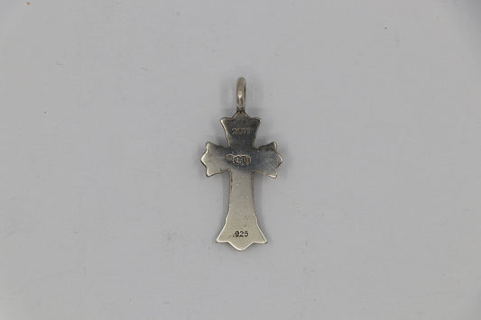 Chrome Hearts Double Cross Charm Pendant Sterling Silver | AVNTGRDNY NYC