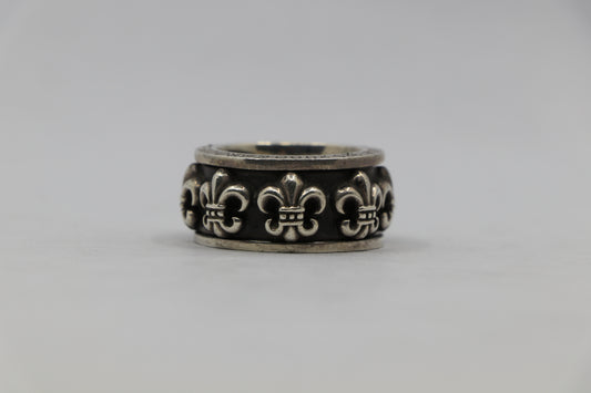Chrome Hearts Fleur Spinner Ring Size 13 Sterling Silver| AVNTGRDNY NYC