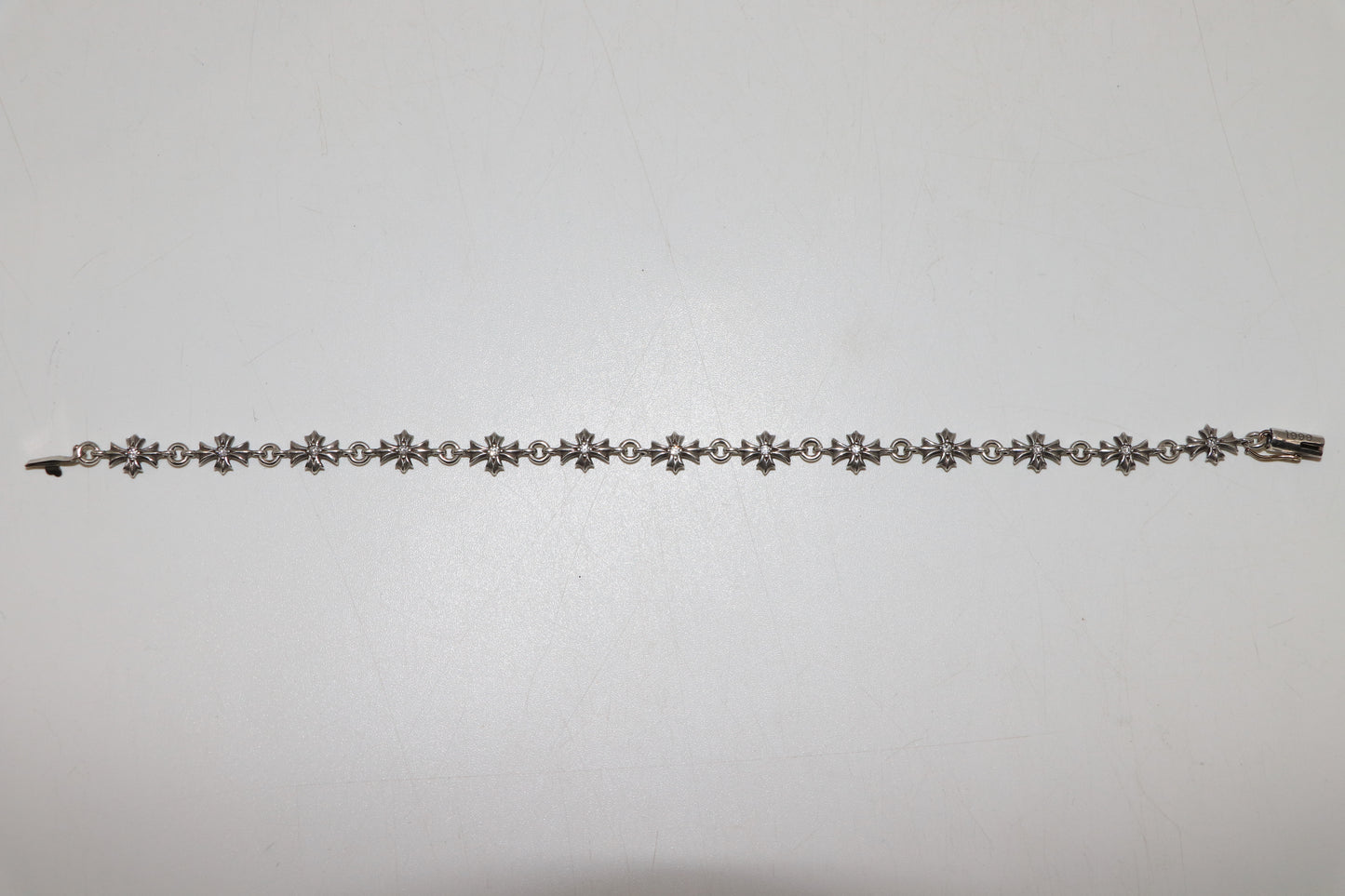 Chrome Hearts Diamond Tiny E Bracelet 13 Link