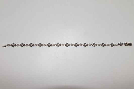 Chrome Hearts Diamond Tiny E Bracelet 13 Link