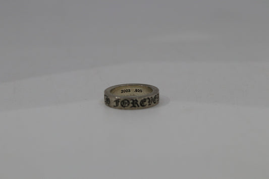 Chrome Hearts 6MM Spacer “Forever” Ring Size 11
