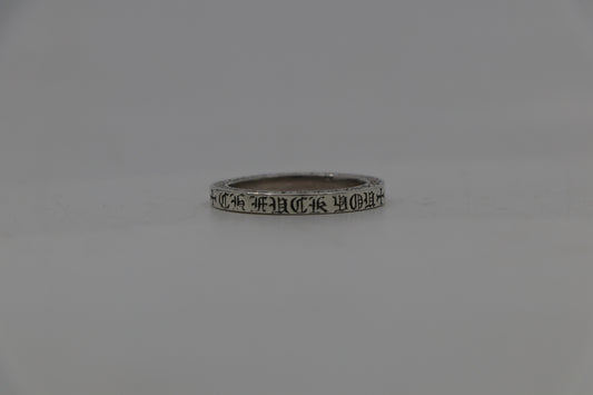 Chrome Hearts 3MM Spacer Ring Fuck You Size 11