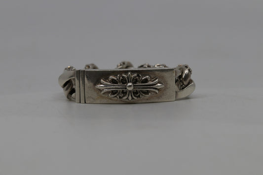 Chrome Hearts Floral ID Fancy Link Bracelet