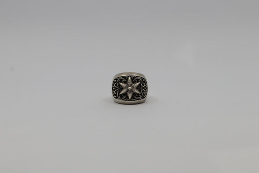 Chrome Hearts Classic Oval Star Ring Size 9 Silver| AVNTGRDNY NYC
