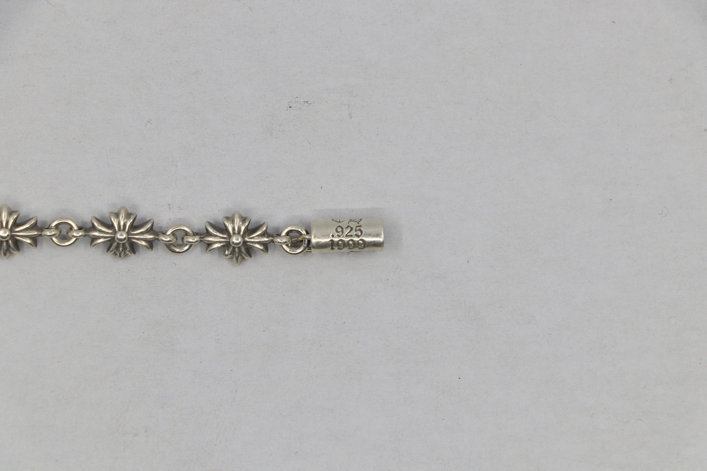 Chrome Hearts Tiny E Bracelet 13 Link Sterling Silver| AVNTGRDNY NYC