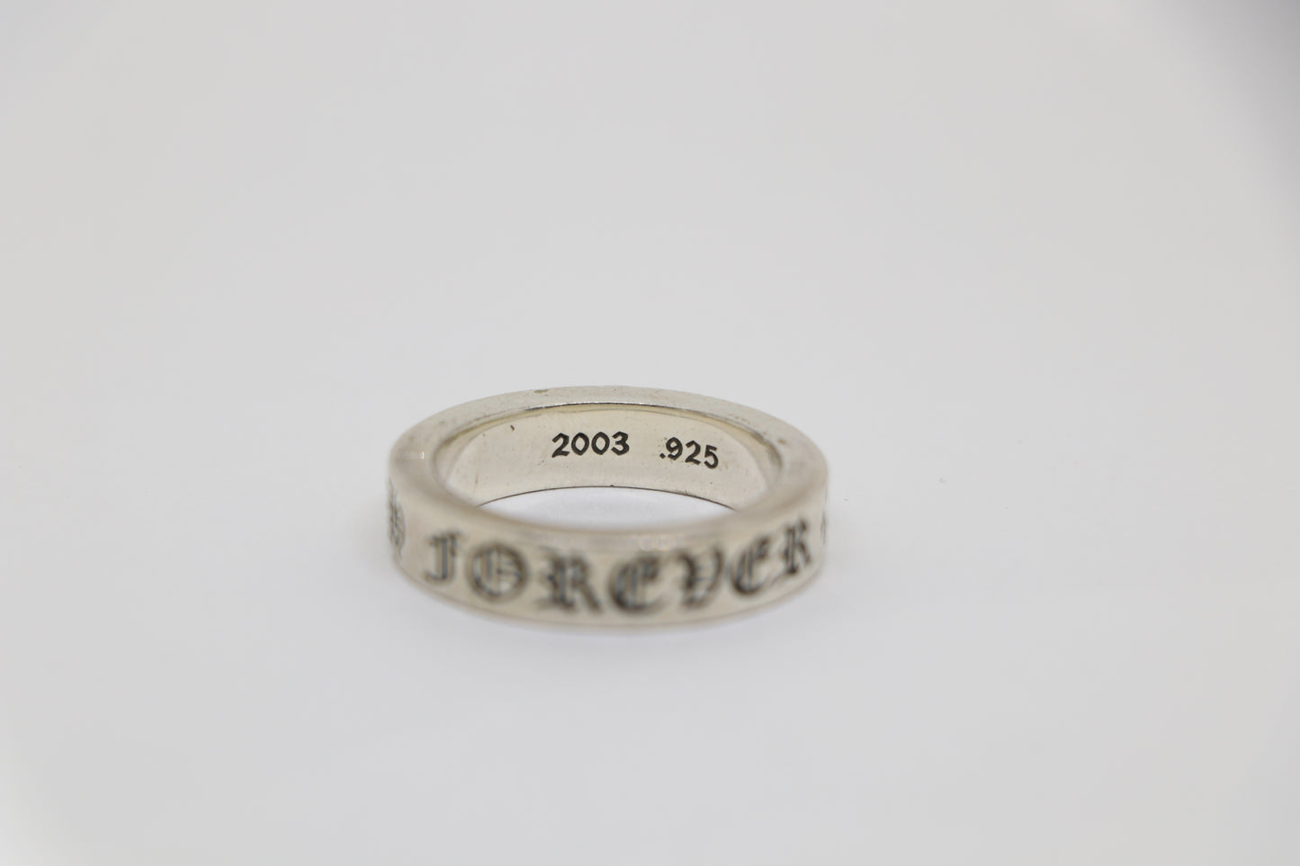 Chrome Hearts 6MM Spacer Ring “Forever” Size 12 Sterling Silver | AVNTGRDNY NYC