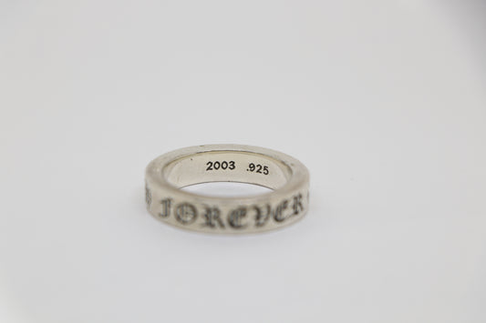 Chrome Hearts 6MM Spacer Ring “Forever” Size 12 Sterling Silver | AVNTGRDNY NYC