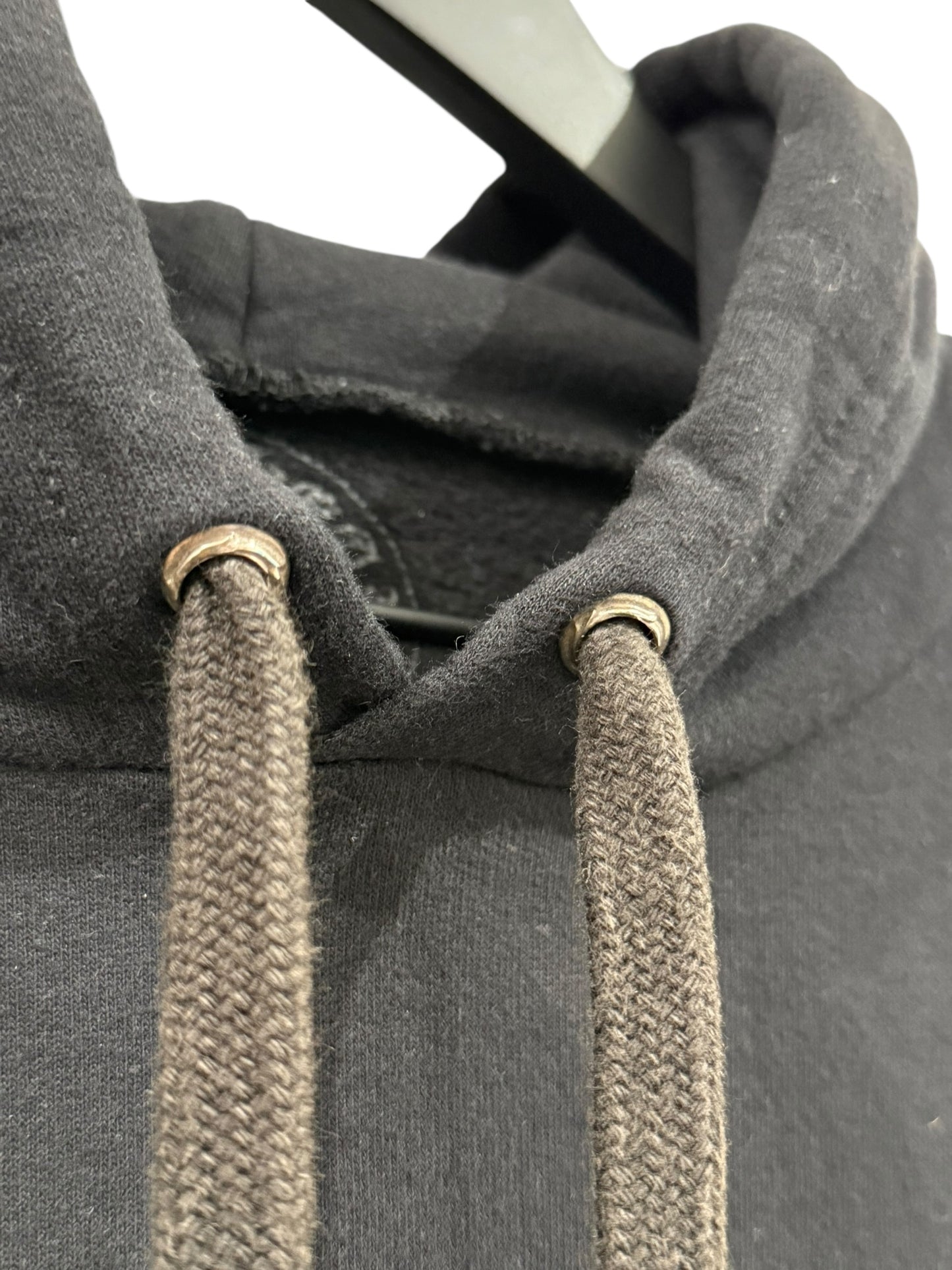 Chrome Hearts Signed Friends and Family Hoodie with Leather Patches and Silver Hardware Size L