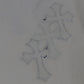Chrome Hearts St. Barth Exclusive Cross Patch White Jeans Size 30 | AVNTGRDNY NYC