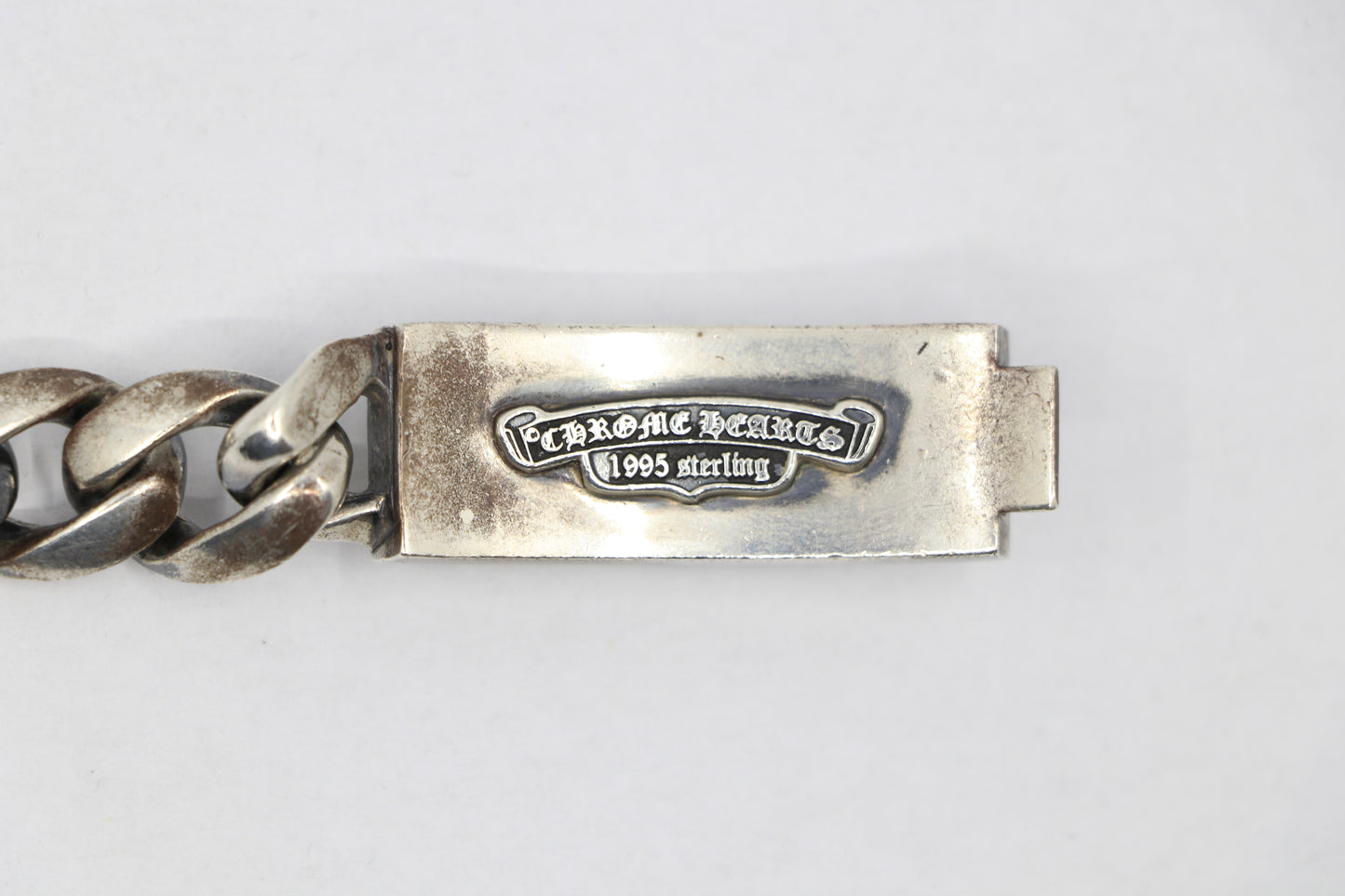 Chrome Hearts Dagger ID Bracelet Classic Link 12 Links .925 Sterling Silver – Pre-Owned | AVNTGRDNY NYC