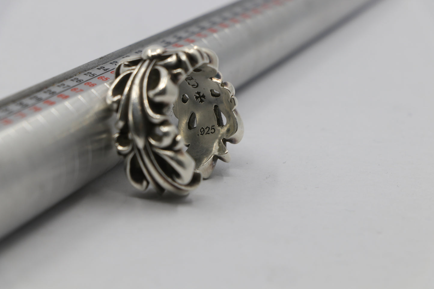 Chrome Hearts Double Floral Ring Size 10.5 Silver | AVNTGRDNY NYC
