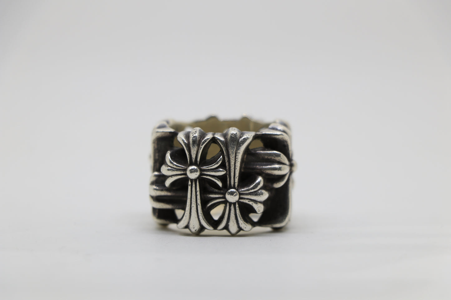 Chrome Hearts Square Cemetery Ring Size 13 Sterling Silver | AVNTGRDNY NYC