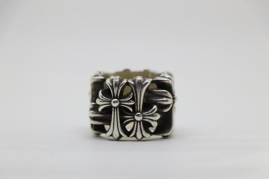 Chrome Hearts Square Cemetery Ring Size 13 Sterling Silver | AVNTGRDNY NYC