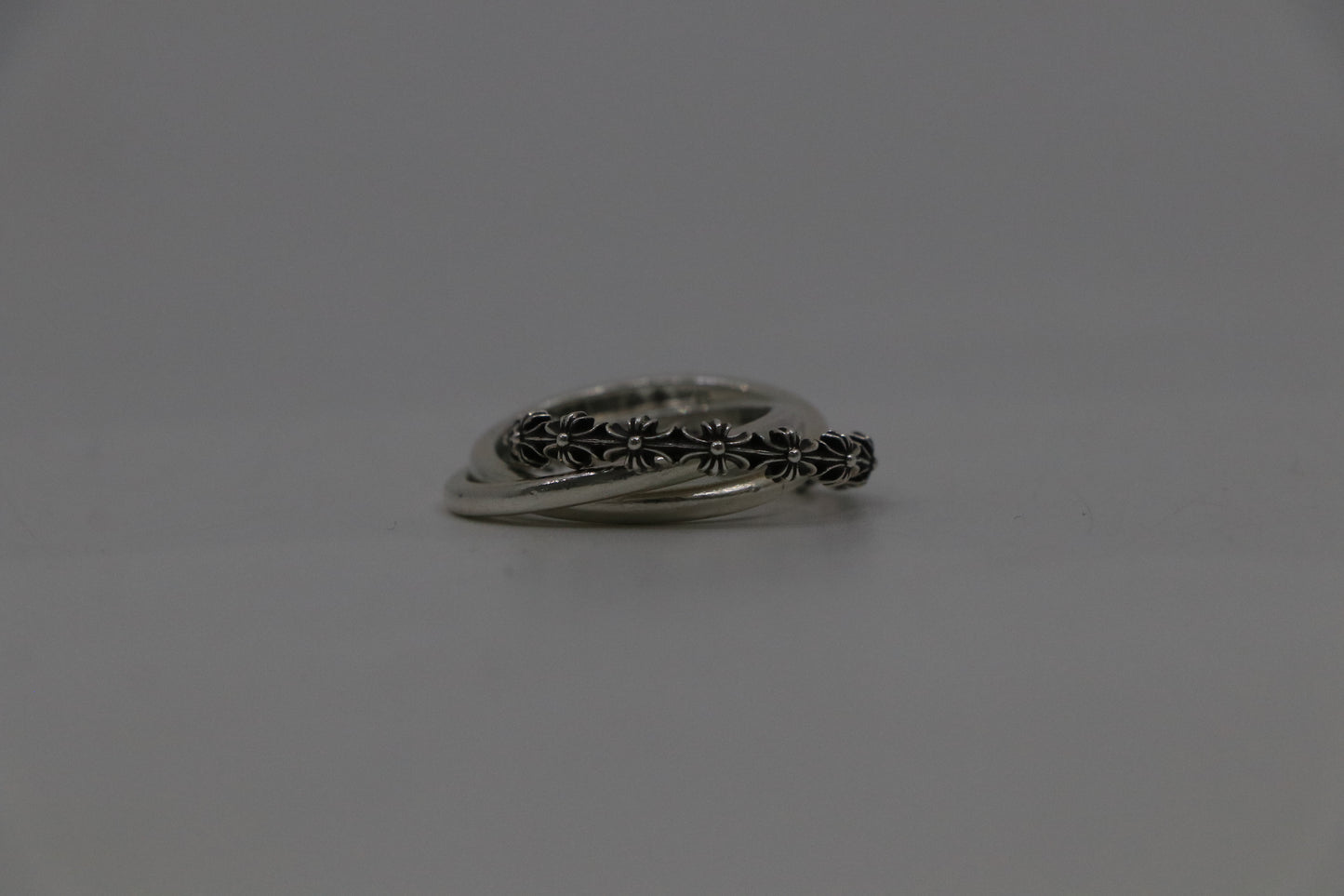 Chrome Hearts Tiny E CH Plus Band Triple Size 8