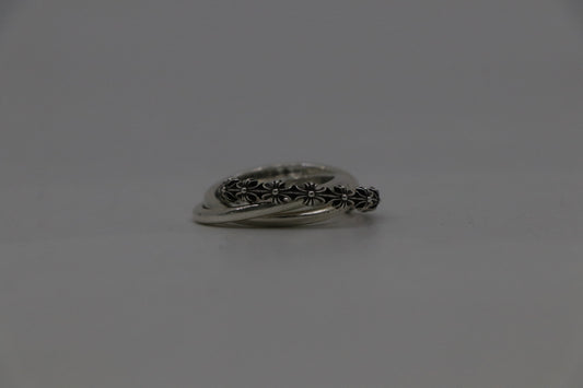 Chrome Hearts Tiny E CH Plus Band Triple Size 8