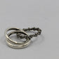 Chrome Hearts Tiny E CH Plus Band Triple Ring Size 4 Sterling Silver New | AVNTGRDNY NYC