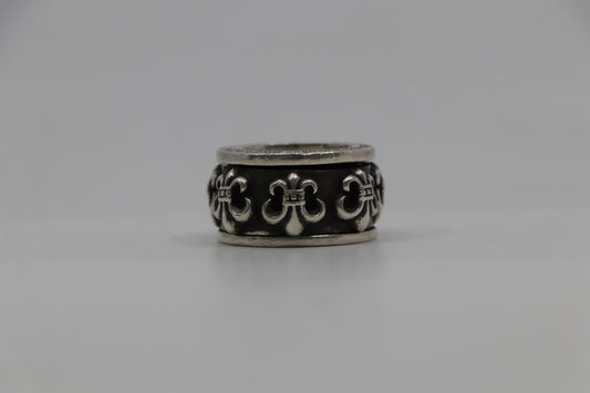 Chrome Hearts Fleur Spinner Ring Size 8.5