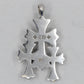 Chrome Hearts Triple Cross Pendant 18K White Gold Pavé Diamonds | AVNTGRDNY NYC