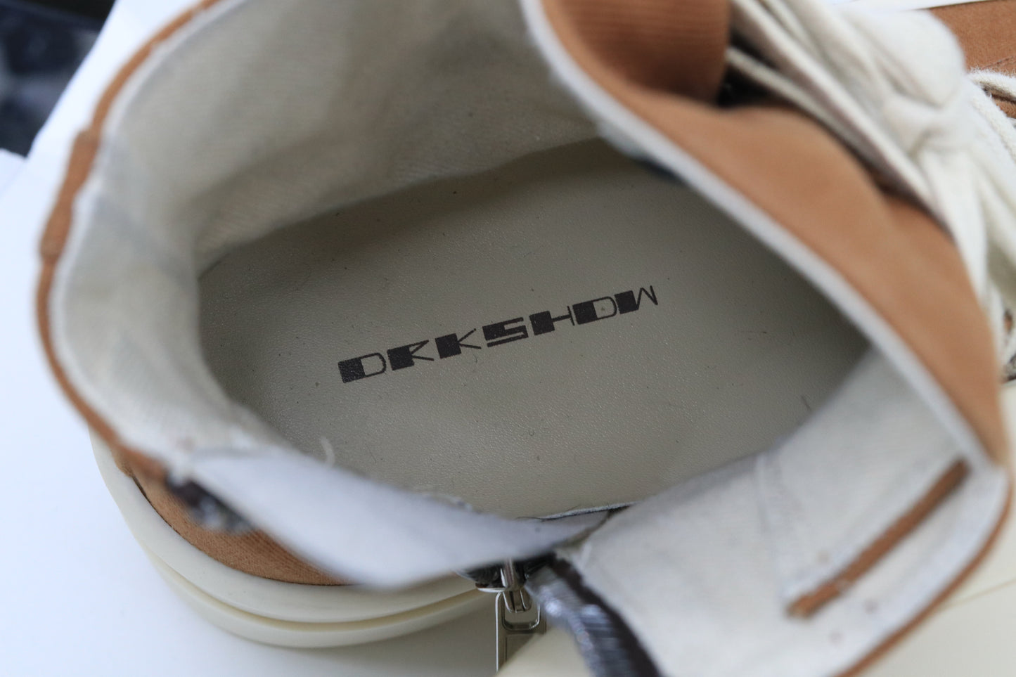 Rick Owens Women's Natural Porterville Double Bumper Sneaker Size 41