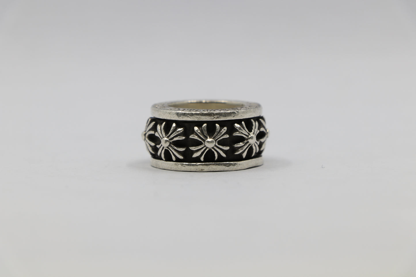 Chrome Hearts CH X Spinner Ring Size 6 Sterling Silver | AVNTGRDNY NYC