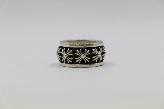 Chrome Hearts CH X Spinner Ring Size 6 Sterling Silver | AVNTGRDNY NYC