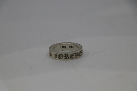 Chrome Hearts 6MM Spacer Ring “Forever” Size 10