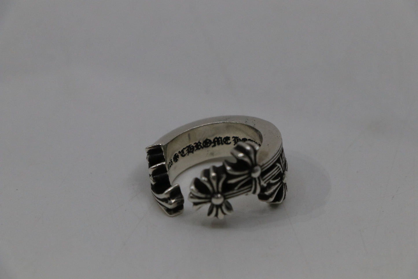 Chrome Hearts Triple Cross Ring Size 8.5