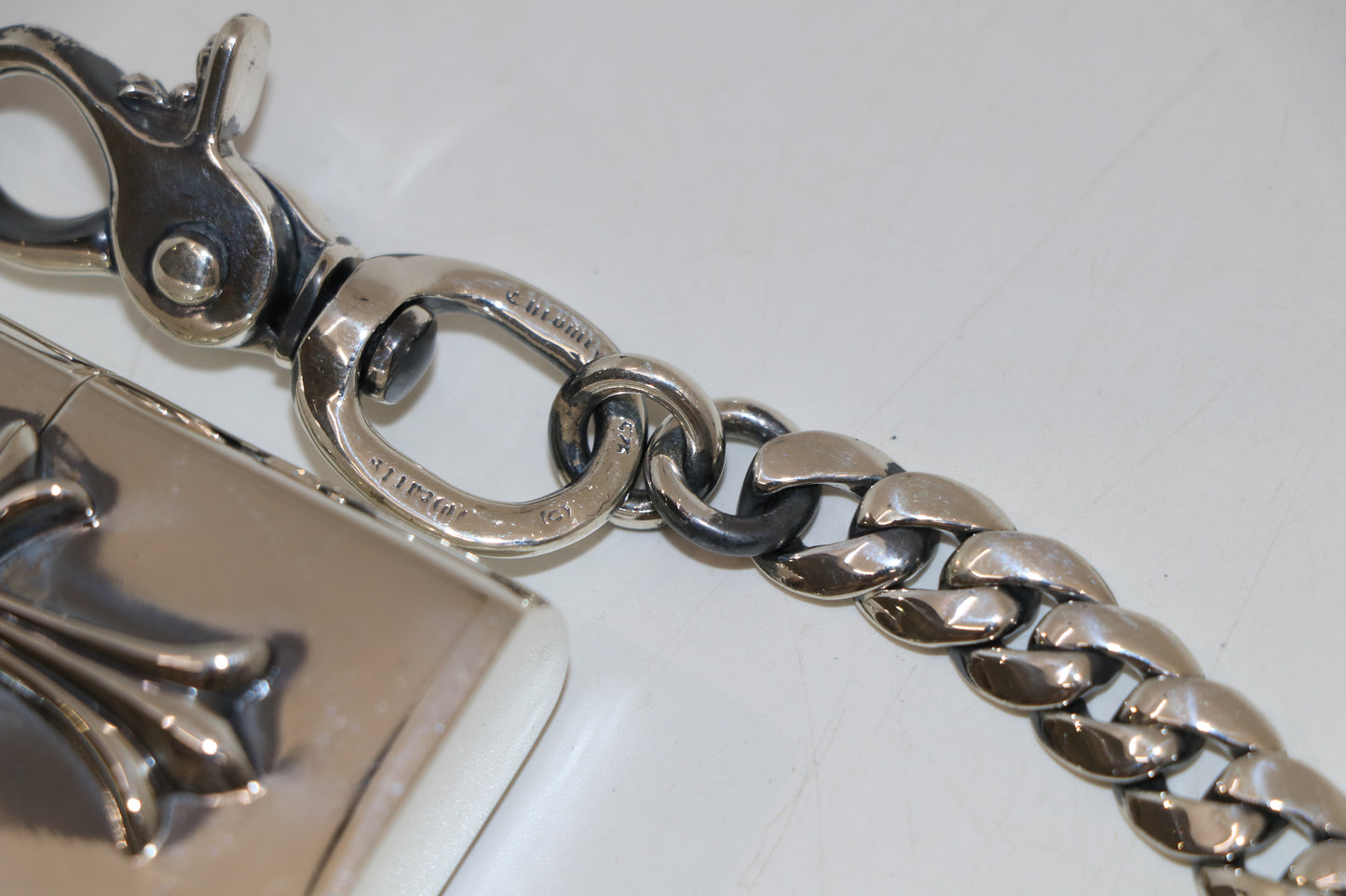 Chrome Hearts Zippo Wallet Chain 28”