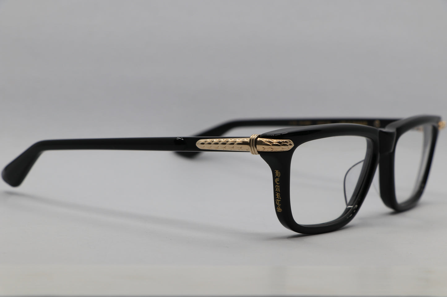 Chrome Hearts Little Dinger Glasses Gloss Black 18K Gold Plated Hardware New | AVNTGRDNY NYC