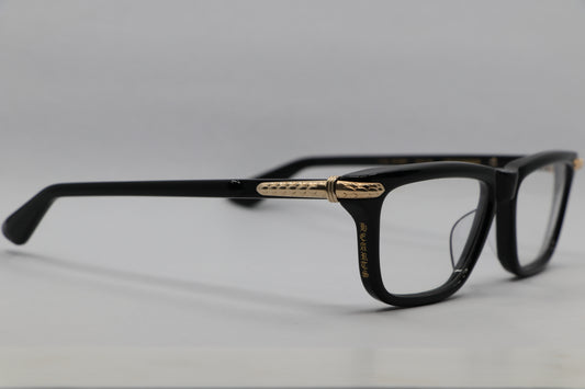 Chrome Hearts Little Dinger Glasses Gloss Black 18K Gold Plated Hardware New | AVNTGRDNY NYC