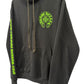 Chrome Hearts Signed Friends and Family Hoodie with Leather Patches and Silver Hardware Size L