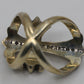 Chrome Hearts Silver Infinity Ring with Pave Diamonds Size 10 | AVNTGRDNY NYC