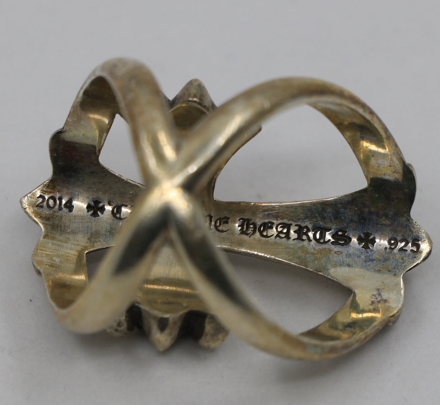 Chrome Hearts Silver Infinity Ring with Pave Diamonds Size 10 | AVNTGRDNY NYC