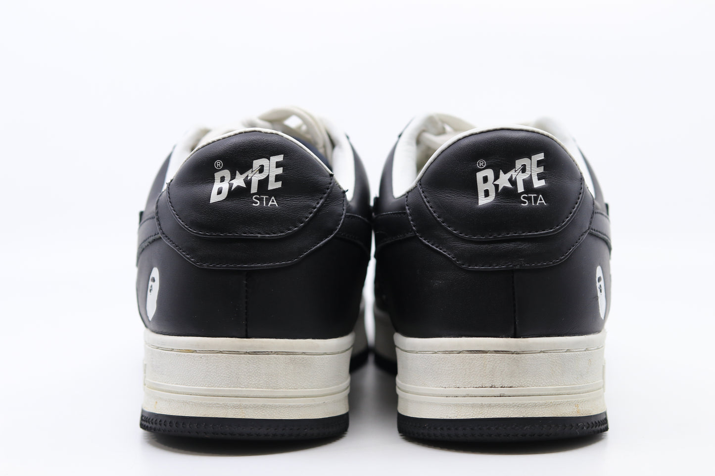 Bape Bapesta White/Black Size 12